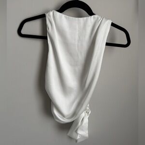 Zara Draped Satin Halter Top